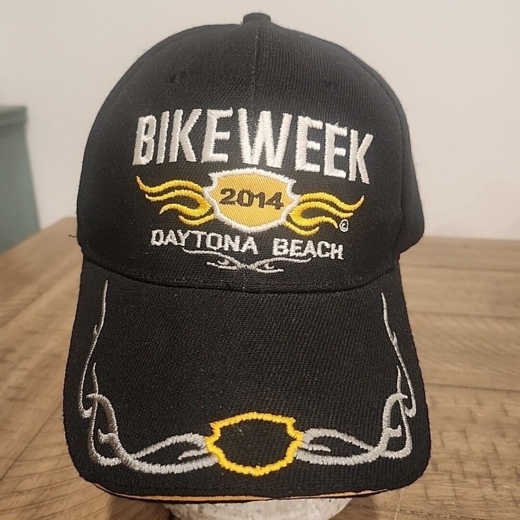 Daytona Beach Bike Week 2014 Hat Cap Strapback Adjustable Black
